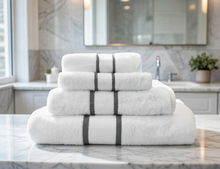 Peshqir 500GSM grey line Hagel