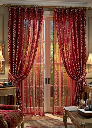 Perde tyl me lule gold 1.5m Hagel